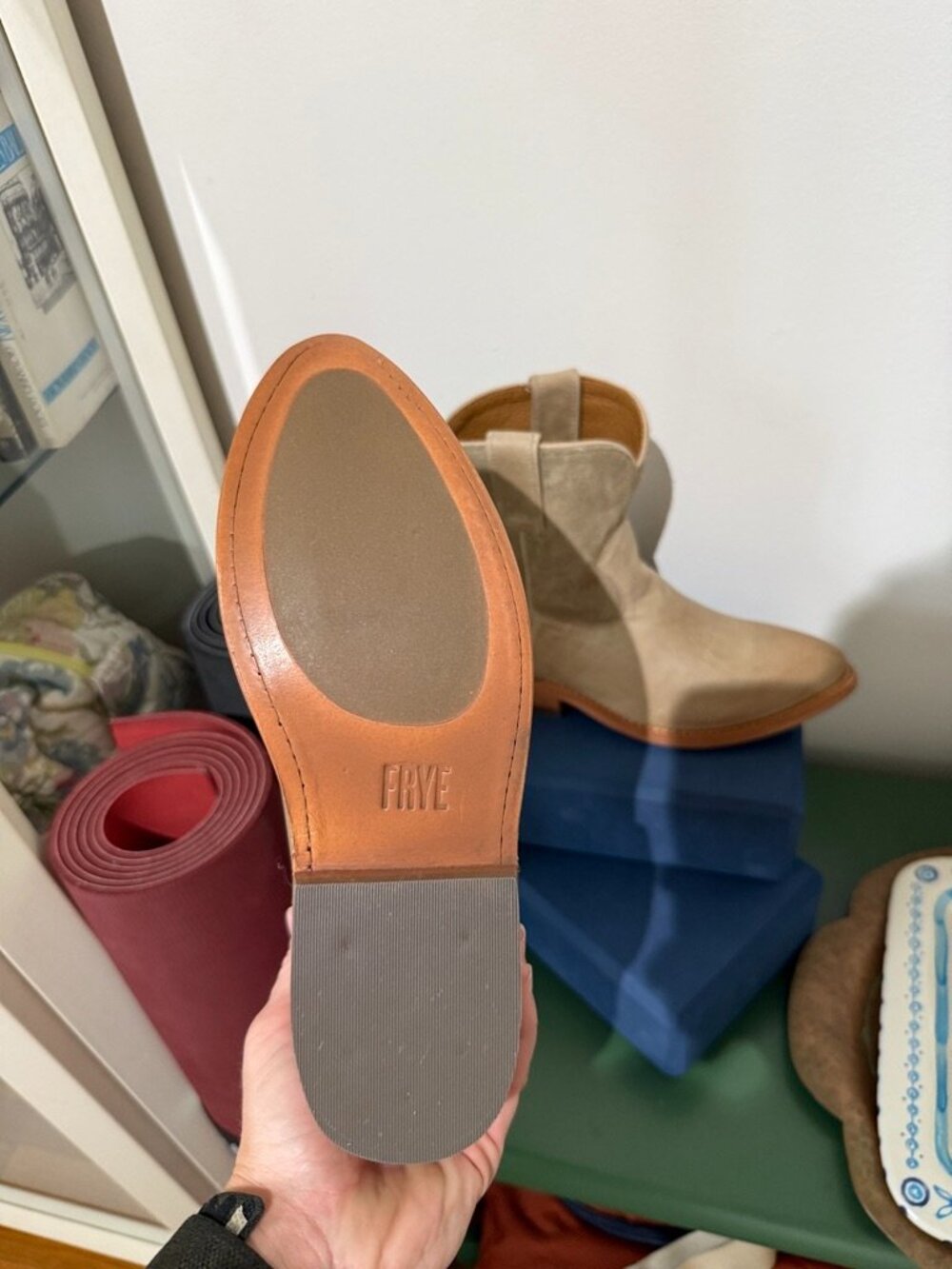 Frye, The Billy Short bootie in eucalyptus, size 7 - Picture 5 of 7